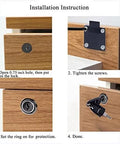 Installation steps for Zinc Alloy Office Desk Drawer Locks For Cabinets And File Cabinets Keyed Alike Cam Lock Cylinders 19mm Length