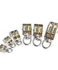 75mm DIY Mini Metal Sheave Zinc Alloy Fixed Pulley Crown Block and Tackle Lifting Wheel Single/Double Pulley(Fixed-Single-75mm) set