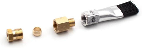 Escalator Automatic Oiling Brush Set with zinc alloy body and nylon brush heads for M8 and M10 threads lubrication