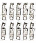 10 Pack Panic Snap Quick Release Metal Snap For Paracord And Get Back Whips With One Half Inch Eye And Quick Detach Clip