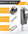 Zinc Alloy Sliding Patio Door Deadbolt Lock With Two Keys From Inside Black For Enhanced Home Security in product details view