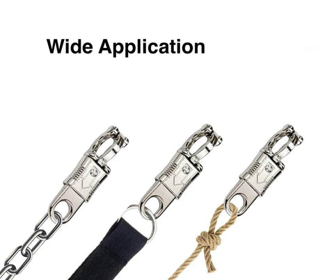 10 Pack Panic Snap Quick Release Metal Snap For Paracord And Get Back Whips With One Half Inch Eye And Quick Detach Clip Zinc Alloy Horse Snaps
