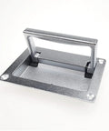 Zinc Alloy Recessed Pull Handle For Cabinets And Equipment Slim Flush Lift Door Handle 4.37 By 2.74 Inches Sand Chrome Plated