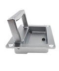 Zinc Alloy Recessed Pull Handle For Cabinets And Equipment Slim Flush Lift Door Handle 4.37 By 2.74 Inches side view