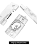 10 Pack Sliding Window Sash Locks Cam Action White For Vertical And Horizontal Sliding Windows Double Hung Window Sash Lock Set Left Or Right Opening Enhances Security And Prevents Forced Entry. Zinc alloy parts shown.