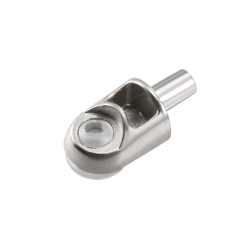 Shelf Support Pegs 20pcs Glass Shelf Pins Bracket Zinc Alloy Nail Polished Rod Joint with Suction Cup with 5mm Dia Pin