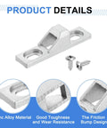 Sliding Door Keeper Zinc Alloy Silver, 2.36 x 0.55 Inches with Mounting Screws, Zinc Alloy Construction, fits various sliding doors.