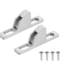 Two Piece Sliding Door Keepers Set In Zinc Alloy For Glass Patio Doors With Mounting Screws 2.17 Inch Long By 0.39 Inch Wide