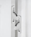 Two Piece Sliding Door Keepers Set In Zinc Alloy For Glass Patio Doors With Mounting Screws 2.17 Inch Long By 0.39 Inch Wide Silver Lock Keepers for Sliding Doors view