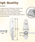 Tribeca Style Sliding Door Latch Replacement For Andersen Locks 2573609 Zinc Alloy dimensions and components shown.