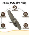 Heavy Duty Thumb Latch Replacement For Sliding Patio Doors Zinc Alloy Lock With Tribeca Style Color Matched Screws