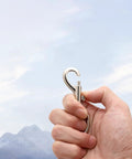 Close-up of hand holding Zinc Alloy Swivel Snap Hooks 1.8 Inch 4 Pcs Multifunctional Bolt Snaps for Dog Leash Boat Rope