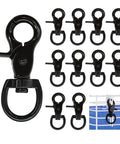 10 Pack Trigger Snap Hooks 2.32 Inches By 0.82 Inches Zinc Alloy Heavy Duty Swivel Lanyard Clips for versatile use