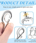 Close-up of Extra Large 4.23 Inch Swivel Eye Bolt Snap Hooks with 220 Lbs Load Capacity made from zinc alloy, showing 360° swivel.