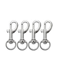 Zinc Alloy Swivel Snap Hooks 1.8 Inch 4 Pcs Multifunctional Bolt Snaps For Dog Leash Boat Rope And Keychain Corrosion Resistant And Rust Proof 33 Lb Working Load Lightweight Yet Durable