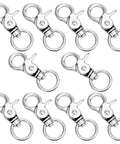 Zinc Alloy Swivel Snap Hooks 1.83 Inch By 0.87 Inch Heavy Duty Lobster Clasps 10 Pack durable metal clasps for versatile use