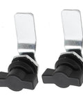 Two piece thumb operated offset cam lock set delivers durable rust resistant zinc alloy construction, easy installation.
