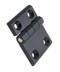 Black T Hinges Zinc Alloy Heavy Duty Bearings Asymmetric Door Hinges For Industrial Machinery Equipment 1 Piece, angled view