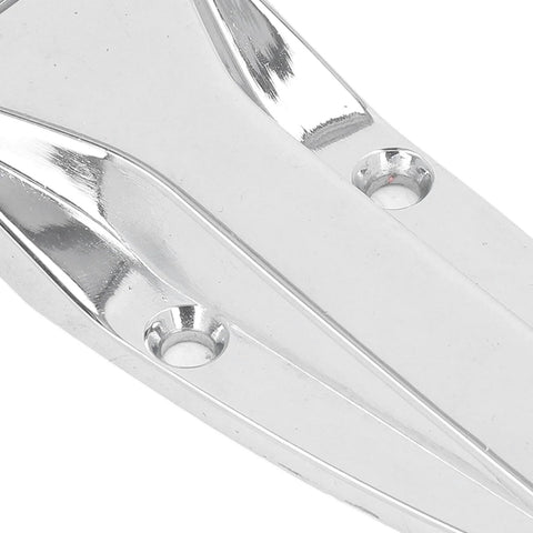 Close-up of Silver TYJH06 Toolbox Hinge Zinc Alloy Heavy Duty Toolbox Latch Hardware for truck toolboxes and trailer doors.