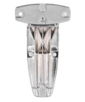 Silver TYJH06 Toolbox Hinge Zinc Alloy Heavy Duty Toolbox Latch Hardware for Truck Toolboxes Trailer Doors front view
