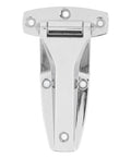 Top view of Silver TYJH06 Toolbox Hinge Zinc Alloy Heavy Duty Toolbox Latch Hardware for truck toolboxes and trailer doors.