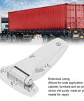 Silver TYJH06 Toolbox Hinge Zinc Alloy Heavy Duty Toolbox Latch Hardware for Truck Toolboxes depicted with red truck
