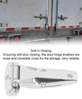 Silver TYJH06 Toolbox Hinge Zinc Alloy Heavy Duty Toolbox Latch Hardware for truck trailer door installation