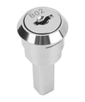 Upgrade your toolbox security with a heavy-duty zinc alloy cam lock featuring 180° rotation for easy access, shown front view.