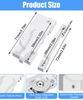 Zinc Alloy Window Sash Lock Replacement Kit size dimensions with smooth finish, horizontal cam action latch, and counterbore design.