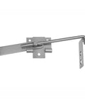 Zinc Barn Door Jamb Latch With Hook 7 Inch Cam Latch For Sliding Doors Keeps Doors Tight With Adjustable Latch Length Galvanized Steel