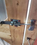 Zinc Barn Door Jamb Latch With Hook 7 Inch Cam Latch For Sliding Doors Keeps Doors Tight With Adjustable Latch Length Galvanized Steel