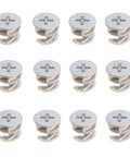 Effortless furniture assembly with zinc alloy cam lock fasteners delivering a strong, stable hold for cabinets, drawers, dressers and wardrobes