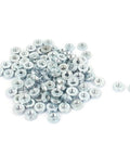 1mm Plate M3 Zinc Plated Self Clinching Rivet Nut, 100-Pack, 0.5mm Pitch, silver tone fasteners for thin sheet metal and electronics
