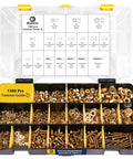 1380pcs Nuts and Bolts Assortment Kit - Heavy Duty Grade 8.8 Metric M4 M5 M6 M8 Bolt Set with Assorted Nuts and Washers