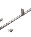 Zinc Single Track Drawer Slide With 22-5/8 Inch Length For Maximum 18 Inch Drawer Width Under Drawer Mounting With Rollers Staples Or Screws Easily Lift Out For Removal Ideal For Kitchen Cabinets And Vanities 50 Pound Class.