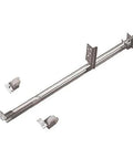 Zinc Single Track Drawer Slide With 22-5/8 Inch Length For Maximum 18 Inch Drawer Width Under Drawer Mounting With Rollers