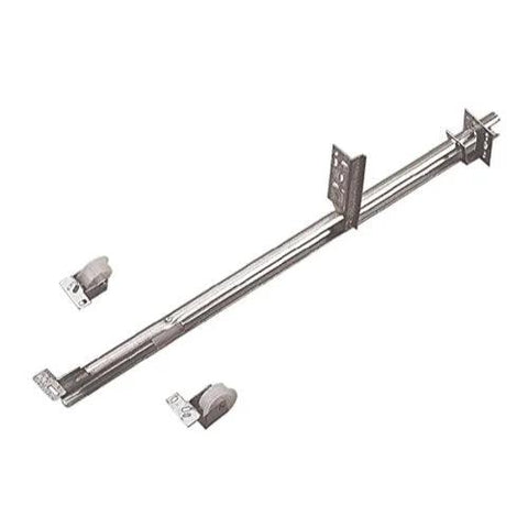 Zinc Single Track Drawer Slide With 22-5/8 Inch Length For Maximum 18 Inch Drawer Width Under Drawer Mounting With Rollers
