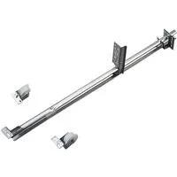Zinc Single Track Drawer Slide With 22-5/8 Inch Length For Maximum 18 Inch Drawer Width Under Drawer Mounting With Rollers Staples Or Screws Easily Lift Out For Removal Ideal For Kitchen Cabinets And Vanities 50 Pound Class