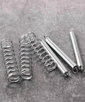 200 Piece Spring Assortment Kit With Zinc Plated Extension And Compression Springs In 20 Sizes For Home Repair And DIY Projects