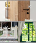 4 Pack Zinc Alloy Flip Gate Latch Set, 3 Inch Sliding Barn Door Lock With 90 And 180 Degree Opening, Includes Screws, Bright Gold Finish