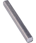 Close-up of a zinc-plated steel machine key, size 3/16 x 1-3/4 inch, used in Eight Pack 3/16 By 1-3/4 Inch Zinc Machine Keys 2161 For Power Transmission Shafts To Hold Machinery Parts In Place Square Keys For Industrial Equipment Durable Zinc Plated Construction For Long Lasting Performance SUKATC.