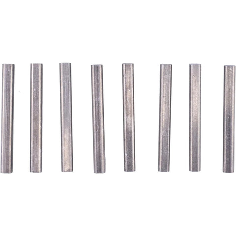 Eight Pack 3/16 By 1-3/4 Inch Zinc Machine Keys 2161 For Power Transmission Shafts, zinc square keys, durable for machinery parts