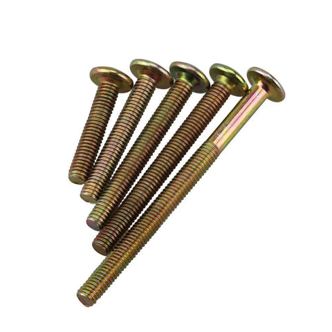 Hex socket head cap screws from 150Pcs M6 Hardware Replacement Kit for baby crib and furniture, zinc plated fasteners.