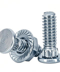 Carriage Bolts For Garage Door Tracks And Extension Ladders Set With Lock Nuts Zinc Plated Flat Head Bolts With Knurled Neck One Quarter By Three Quarters Inch 25 Sets Durable Rust Resistant Hardware For Secure Track Fittings
