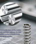 Zinc-plated steel compression spring from Spring Bundle Kit with 400 pieces across 20 sizes for durability in various applications.