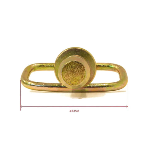 Front view of Golden Hitch Pin Zinc Plated Replacement For Western 93028 Heavy Duty Trailer Hitch Pin, 4 inches