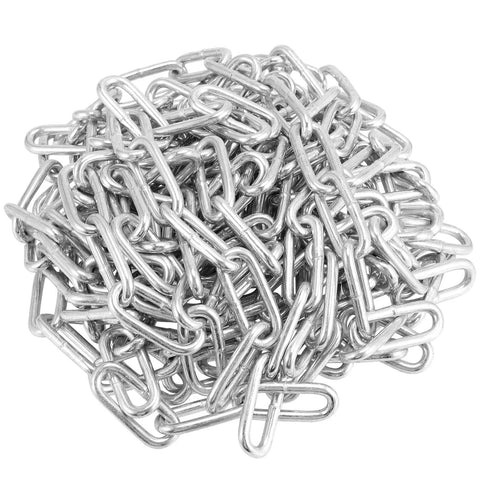 ✝️ 23 Feet Proof Coil Chain, 3/16 Inch Zinc Plated Iron Straight Link Coil Chain, suitable for towing, logging, and guard rails.