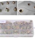160 Piece Pull Rivet Nut Set, Zinc Plated Carbon Steel Nutserts Kit, Mixed Sizes M3 to M10, no tap or weld needed, in box