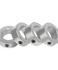 Heavy Duty Zinc Plated Set Screw Shaft Collars With Three Quarters Inch Bore And One And One Quarter Inch Outer Diameter Four Piece Pack