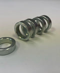 Five Eighth Inch Steel Bolt Spacer, Seven Eighth Inch Outer Diameter, One Quarter Inch Thick, Zinc Plated DOM Steel, Made In USA California